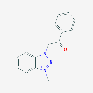 molecular formula C15H14N3O+ B280523 2-(3-Methylbenzotriazol-3-ium-1-yl)-1-phenylethanone 