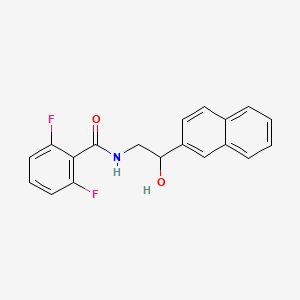 2,6-difluoro-N-[2-hydroxy-2-(2-naphthyl)ethyl]benzenecarboxamide