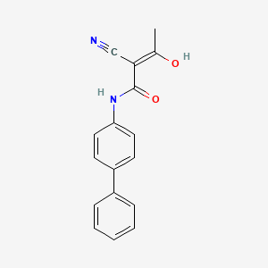 (2z)-N-Biphenyl-4-Yl-2-Cyano-3-Hydroxybut-2-Enamide