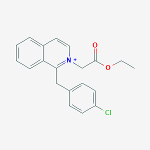 molecular formula C20H19ClNO2+ B280525 1-(4-Chlorobenzyl)-2-(2-ethoxy-2-oxoethyl)isoquinolinium 