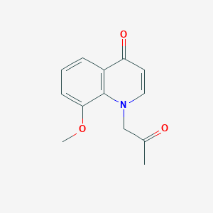 molecular formula C13H13NO3 B2805250 8-Methoxy-1-(2-oxopropyl)quinolin-4(1H)-one CAS No. 1209326-62-4