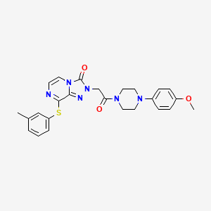 molecular formula C25H26N6O3S B2805258 6-[4-({[4-(acetylamino)phenyl]sulfonyl}amino)phenoxy]-N-(sec-butyl)nicotinamide CAS No. 1251676-82-0