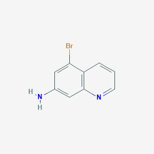 molecular formula C9H7BrN2 B2805259 5-Bromoquinolin-7-amine CAS No. 1934465-17-4