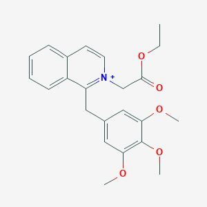 2-(2-Ethoxy-2-oxoethyl)-1-(3,4,5-trimethoxybenzyl)isoquinolinium