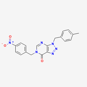 3-(4-methylbenzyl)-6-(4-nitrobenzyl)-3H-[1,2,3]triazolo[4,5-d]pyrimidin-7(6H)-one