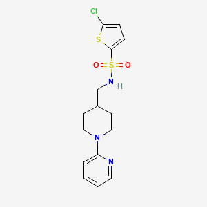 5-chloro-N-((1-(pyridin-2-yl)piperidin-4-yl)methyl)thiophene-2-sulfonamide