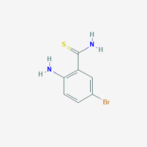 2-amino-5-bromobenzene-1-carbothioamide