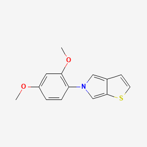 molecular formula C14H13NO2S B2805286 5-(2,4-dimethoxyphenyl)-5H-thieno[2,3-c]pyrrole CAS No. 339023-50-6