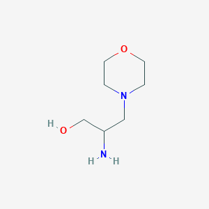 molecular formula C7H16N2O2 B2805293 2-Amino-3-morpholin-4-ylpropan-1-ol CAS No. 1339896-05-7