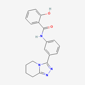 2-hydroxy-N-[3-(5,6,7,8-tetrahydro[1,2,4]triazolo[4,3-a]pyridin-3-yl)phenyl]benzamide