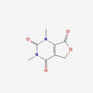 molecular formula C8H8N2O4 B2805303 1,3-dimethyl-1,5-dihydrofuro[3,4-d]pyrimidine-2,4,7(3H)-trione CAS No. 4116-35-2