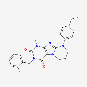 9-(4-ethylphenyl)-3-(2-fluorobenzyl)-1-methyl-6,7,8,9-tetrahydropyrimido[2,1-f]purine-2,4(1H,3H)-dione