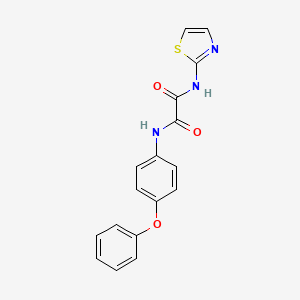 molecular formula C17H13N3O3S B2805319 N1-(4-phenoxyphenyl)-N2-(thiazol-2-yl)oxalamide CAS No. 899974-83-5