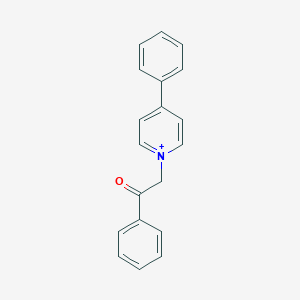 molecular formula C19H16NO+ B280532 1-(2-Oxo-2-phenylethyl)-4-phenylpyridinium 