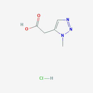 2-(3-Methyltriazol-4-yl)acetic acid;hydrochloride