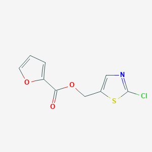 molecular formula C9H6ClNO3S B2805325 (2-chloro-1,3-thiazol-5-yl)methyl Furan-2-carboxylate CAS No. 672949-92-7