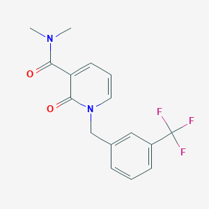 N,N-dimethyl-2-oxo-1-[3-(trifluoromethyl)benzyl]-1,2-dihydro-3-pyridinecarboxamide