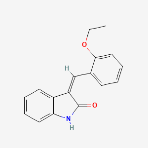 molecular formula C17H15NO2 B2805333 (3Z)-3-[(2-ethoxyphenyl)methylidene]-1H-indol-2-one CAS No. 186611-11-0