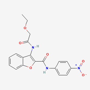 3-(2-ethoxyacetamido)-N-(4-nitrophenyl)benzofuran-2-carboxamide