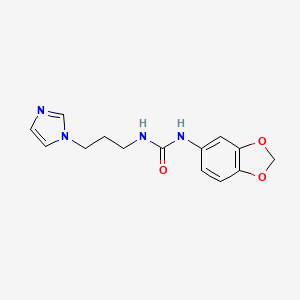 N-(1,3-benzodioxol-5-yl)-N'-[3-(1H-imidazol-1-yl)propyl]urea