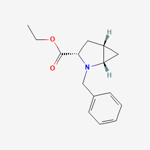 molecular formula C15H19NO2 B2805354 Ethyl (1S,3S,5S)-2-benzyl-2-azabicyclo[3.1.0]hexane-3-carboxylate CAS No. 2137077-81-5