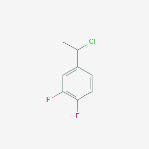 molecular formula C8H7ClF2 B2805362 4-(1-氯乙基)-1,2-二氟苯 CAS No. 221031-54-5