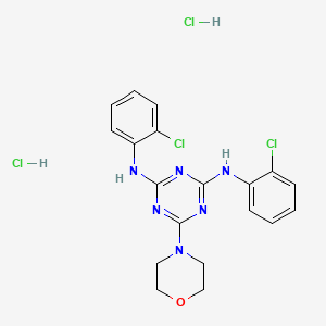 N2,N4-bis(2-chlorophenyl)-6-morpholino-1,3,5-triazine-2,4-diamine dihydrochloride