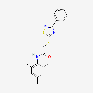 molecular formula C19H19N3OS2 B2805375 N-间甲苯基-2-((3-苯基-1,2,4-噻二唑-5-基)硫)乙酰胺 CAS No. 864855-99-2