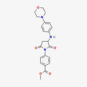 Methyl 4-(3-{[4-(morpholin-4-yl)phenyl]amino}-2,5-dioxopyrrolidin-1-yl)benzoate