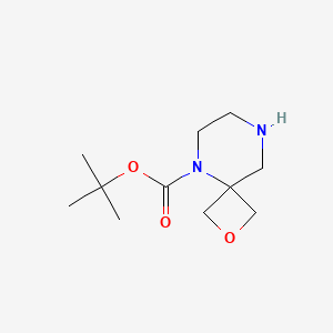 molecular formula C11H20N2O3 B2805418 Tert-butyl 2-oxa-5,8-diazaspiro[3.5]nonane-5-carboxylate CAS No. 1367936-05-7