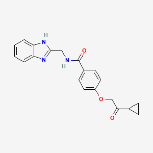 N-((1H-benzo[d]imidazol-2-yl)methyl)-4-(2-cyclopropyl-2-oxoethoxy)benzamide