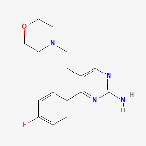 4-(4-Fluorophenyl)-5-(2-morpholinoethyl)-2-pyrimidinamine