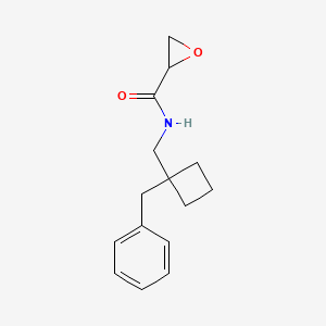 molecular formula C15H19NO2 B2805496 N-[(1-Benzylcyclobutyl)methyl]oxirane-2-carboxamide CAS No. 2411279-38-2