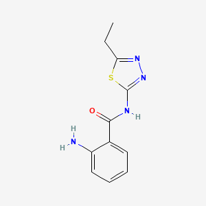 2-amino-N-(5-ethyl-1,3,4-thiadiazol-2-yl)benzamide