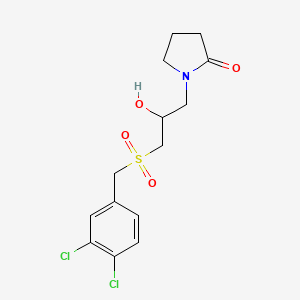 1-{3-[(3,4-Dichlorobenzyl)sulfonyl]-2-hydroxypropyl}-2-pyrrolidinone