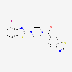 Benzo[d]thiazol-6-yl(4-(4-fluorobenzo[d]thiazol-2-yl)piperazin-1-yl)methanone