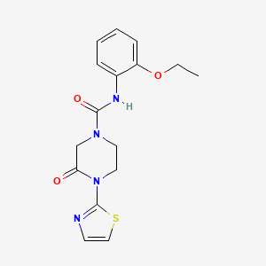 N-(2-ethoxyphenyl)-3-oxo-4-(thiazol-2-yl)piperazine-1-carboxamide