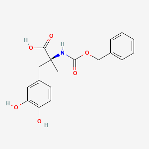 molecular formula C18H19NO6 B2805574 racemic N-carbobenzyloxy-3-(3,4-dihydroxyphenyl)-2-methylalanine CAS No. 55943-93-6
