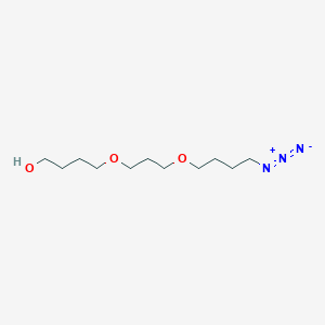 molecular formula C11H23N3O3 B2805588 4-[3-(4-Azidobutoxy)propoxy]butan-1-ol CAS No. 2413868-96-7