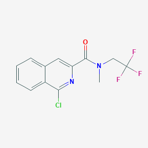molecular formula C13H10ClF3N2O B2805595 1-chloro-N-methyl-N-(2,2,2-trifluoroethyl)isoquinoline-3-carboxamide CAS No. 1178963-09-1