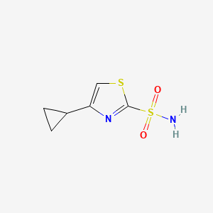 molecular formula C6H8N2O2S2 B2805664 4-Cyclopropyl-1,3-thiazole-2-sulfonamide CAS No. 2248405-96-9