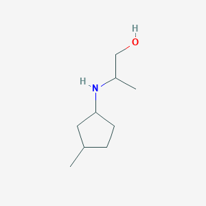 molecular formula C9H19NO B2805668 2-[(3-甲基环戊基)氨基]丙醇 CAS No. 1342768-98-2