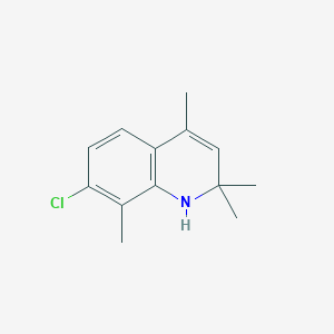 molecular formula C13H16ClN B2805674 7-Chloro-2,2,4,8-tetramethyl-1H-quinoline CAS No. 877160-52-6