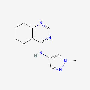 molecular formula C12H15N5 B2805684 N-(1-Methylpyrazol-4-yl)-5,6,7,8-tetrahydroquinazolin-4-amine CAS No. 1500309-67-0