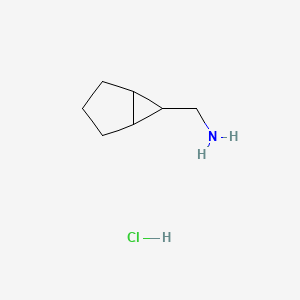 molecular formula C7H14ClN B2805688 6-双环[3.1.0]己基甲胺;盐酸盐 CAS No. 2309460-25-9