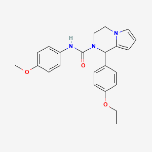 molecular formula C23H25N3O3 B2805691 1-(4-乙氧苯基)-N-(4-甲氧苯基)-3,4-二氢-1H-吡咯并[1,2-a]吡嗪-2-甲酰胺 CAS No. 899960-66-8