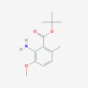 molecular formula C13H19NO3 B2805701 Tert-butyl 2-amino-3-methoxy-6-methylbenzoate CAS No. 2248330-58-5