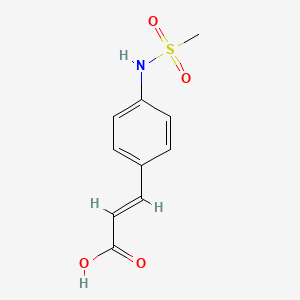 molecular formula C10H11NO4S B2805713 3-(4-Methanesulfonamidophenyl)prop-2-enoic acid CAS No. 160648-17-9