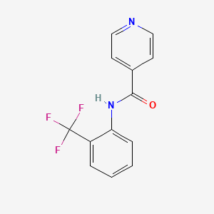 molecular formula C13H9F3N2O B2805714 N-[2-(三氟甲基)苯基]吡啶-4-甲酰胺 CAS No. 313382-55-7