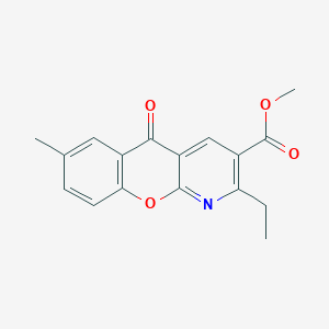 B2805732 methyl 2-ethyl-7-methyl-5-oxo-5H-chromeno[2,3-b]pyridine-3-carboxylate CAS No. 338751-29-4